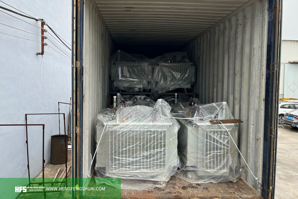 恒丰帅电气圆满为吉尔吉斯坦客户交付92台10kv/63kva-400kva油浸式变压器